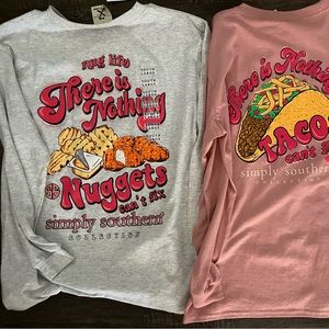 Youth large simply southern long sleeve.